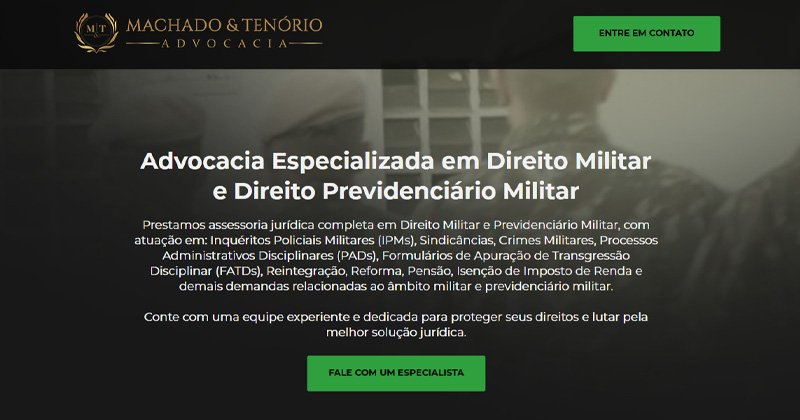 Machado e Tenório Advocacia Militar